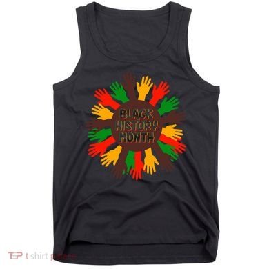 Black History Month Hands Raised  Tank Top