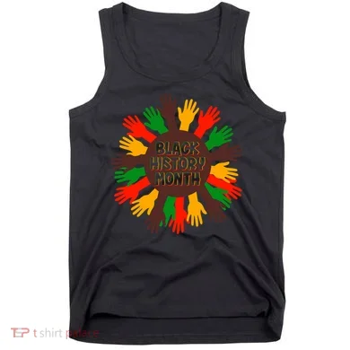 Black History Month Hands Raised  Tank Top
