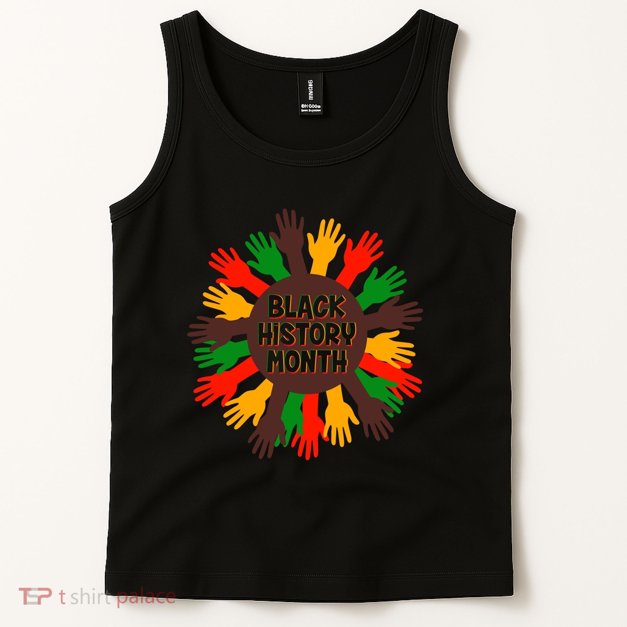 Black History Month Hands Raised  Tank Top