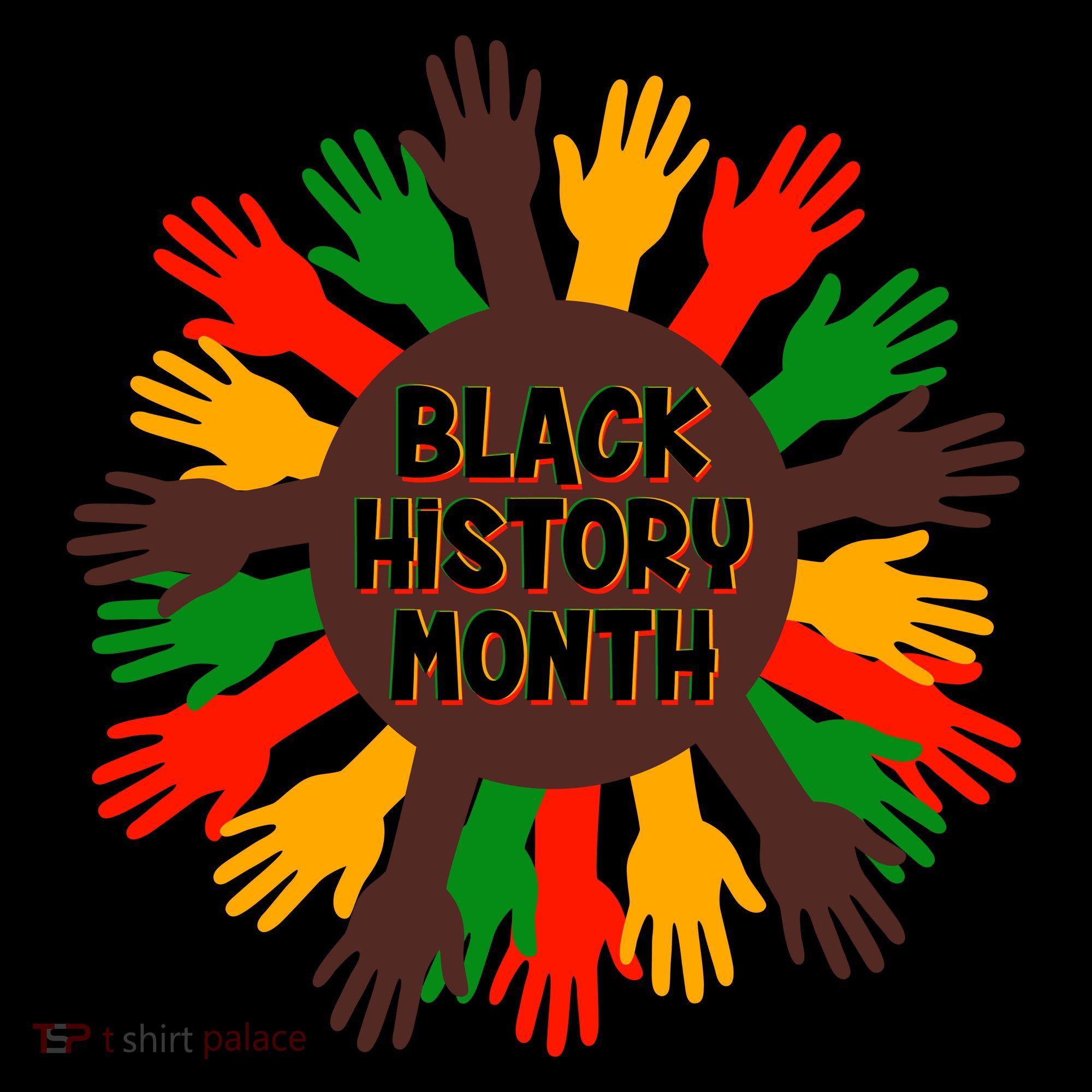 Black History Month Hands Raised  Visor