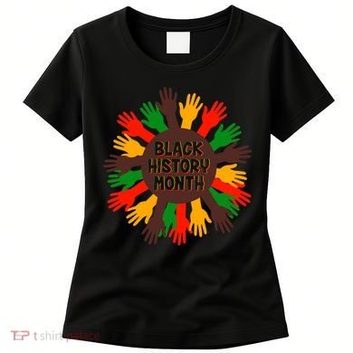 Black History Month Hands Raised  Women's T-Shirt