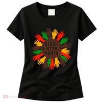 Black History Month Hands Raised  Women's T-Shirt thumb 0