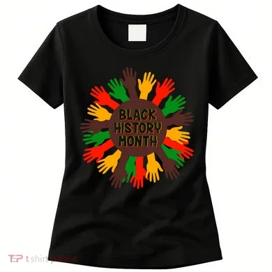 Black History Month Hands Raised  Women's T-Shirt