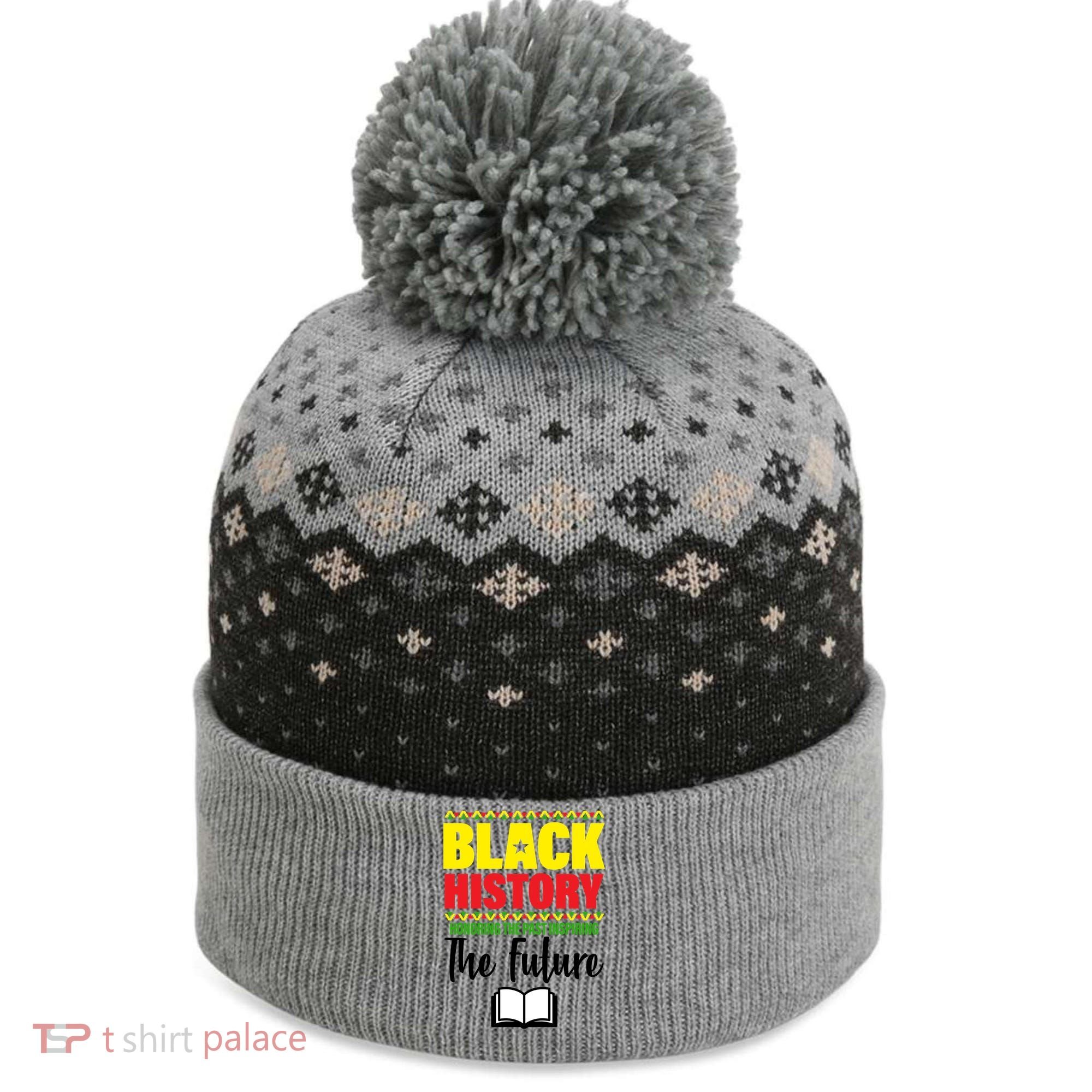 Black History Month Inspiring The Future The Baniff Cuffed Pom Beanie