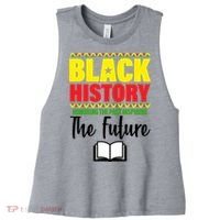 Black History Month Inspiring The Future Women's Racerback Cropped Tank thumb 0