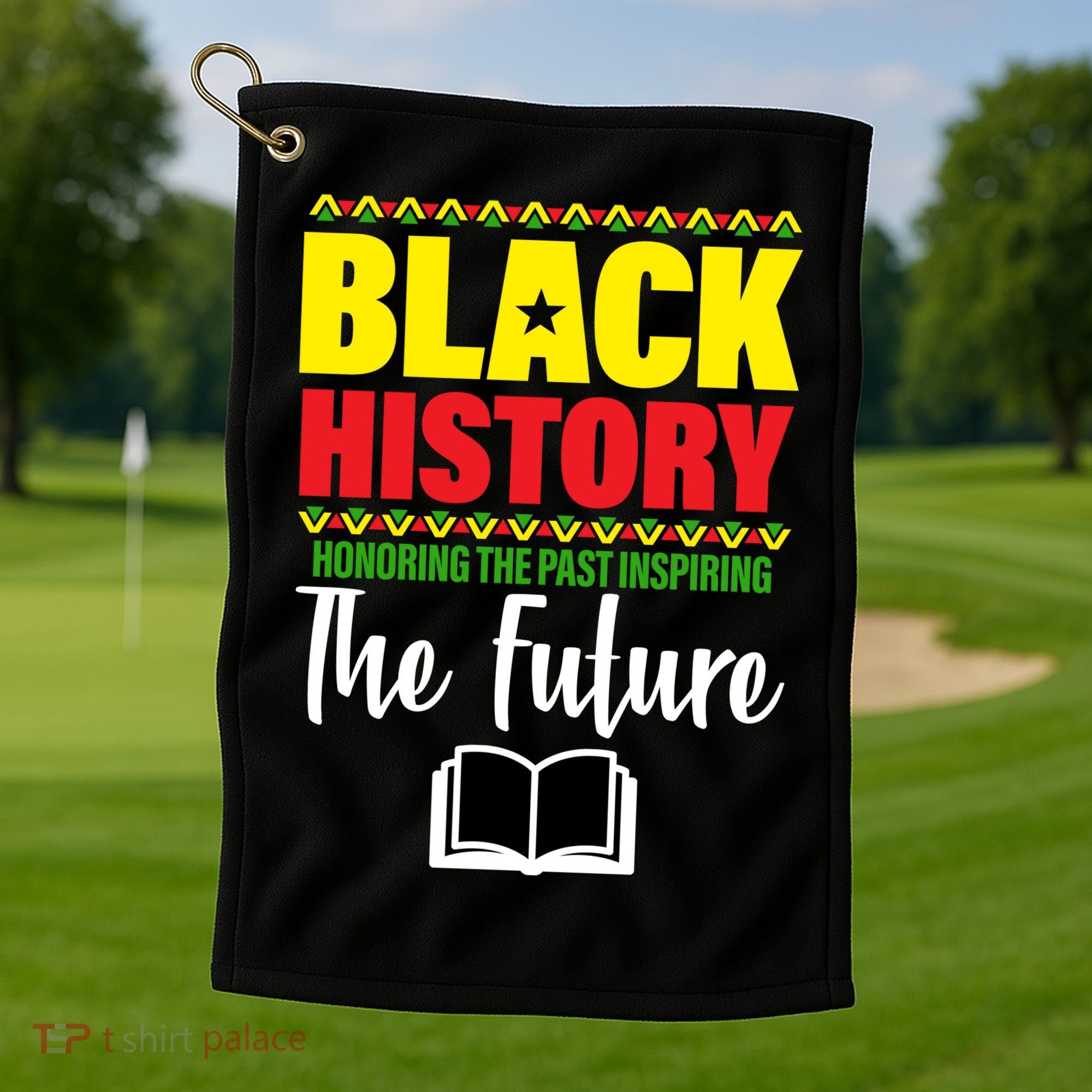 Black History Month Inspiring The Future Golf Towel