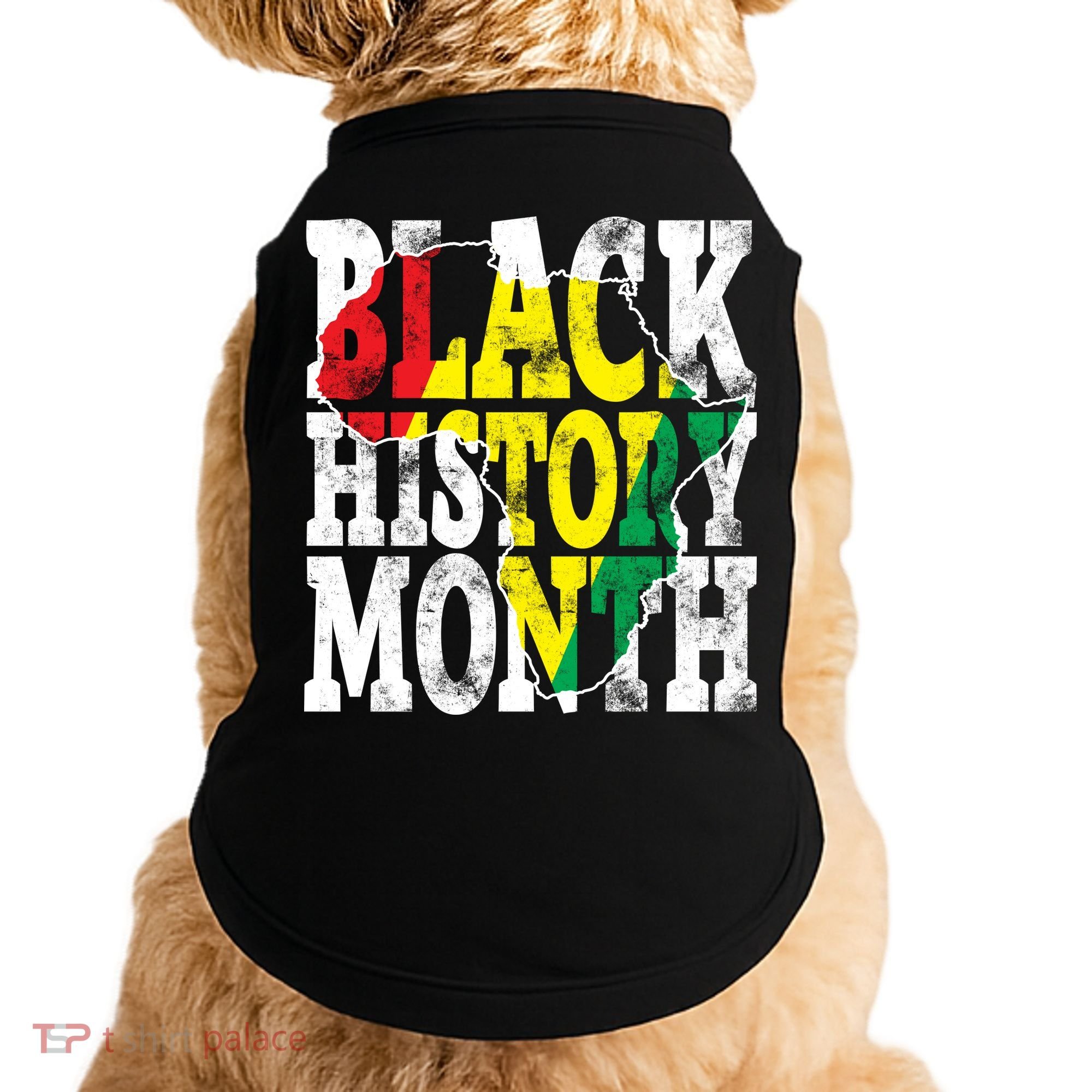 Black History Month Map Of Africa Doggie Tank