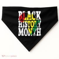 Black History Month Map Of Africa USA-Made Doggie Bandana thumb 0