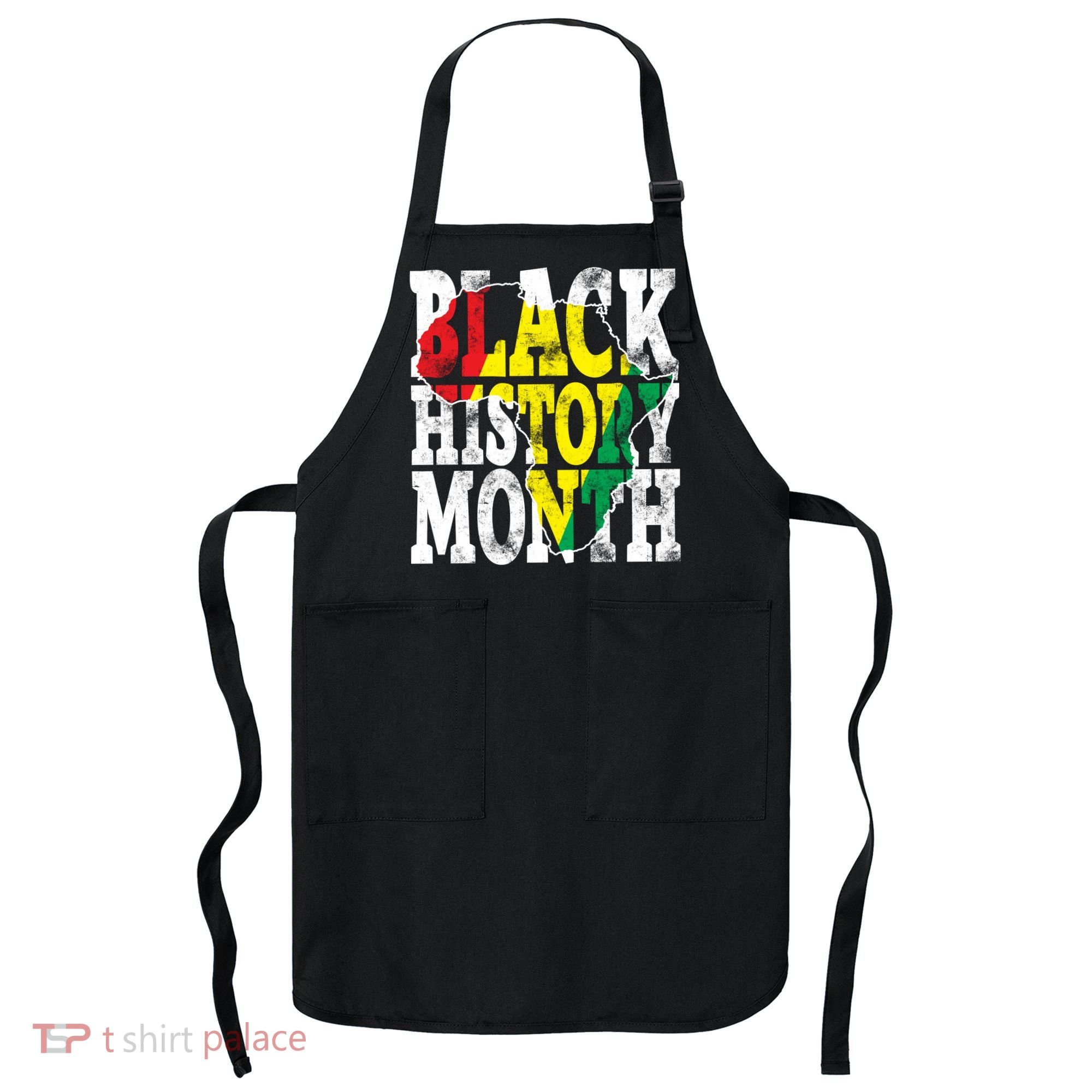 Black History Month Map Of Africa Apron