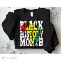 Black History Month Map Of Africa Sweatshirt thumb 2