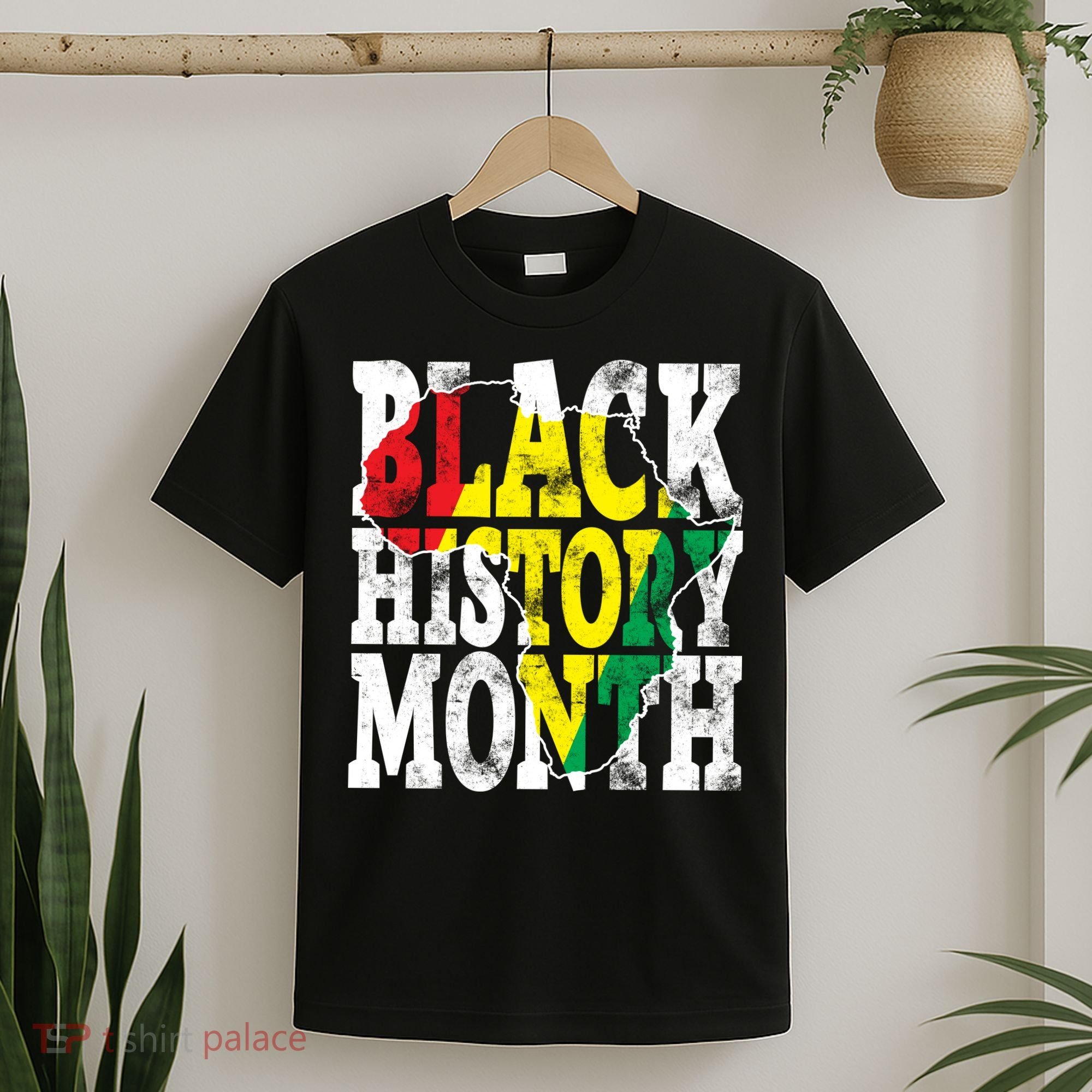 Black History Month Map Of Africa T-Shirt
