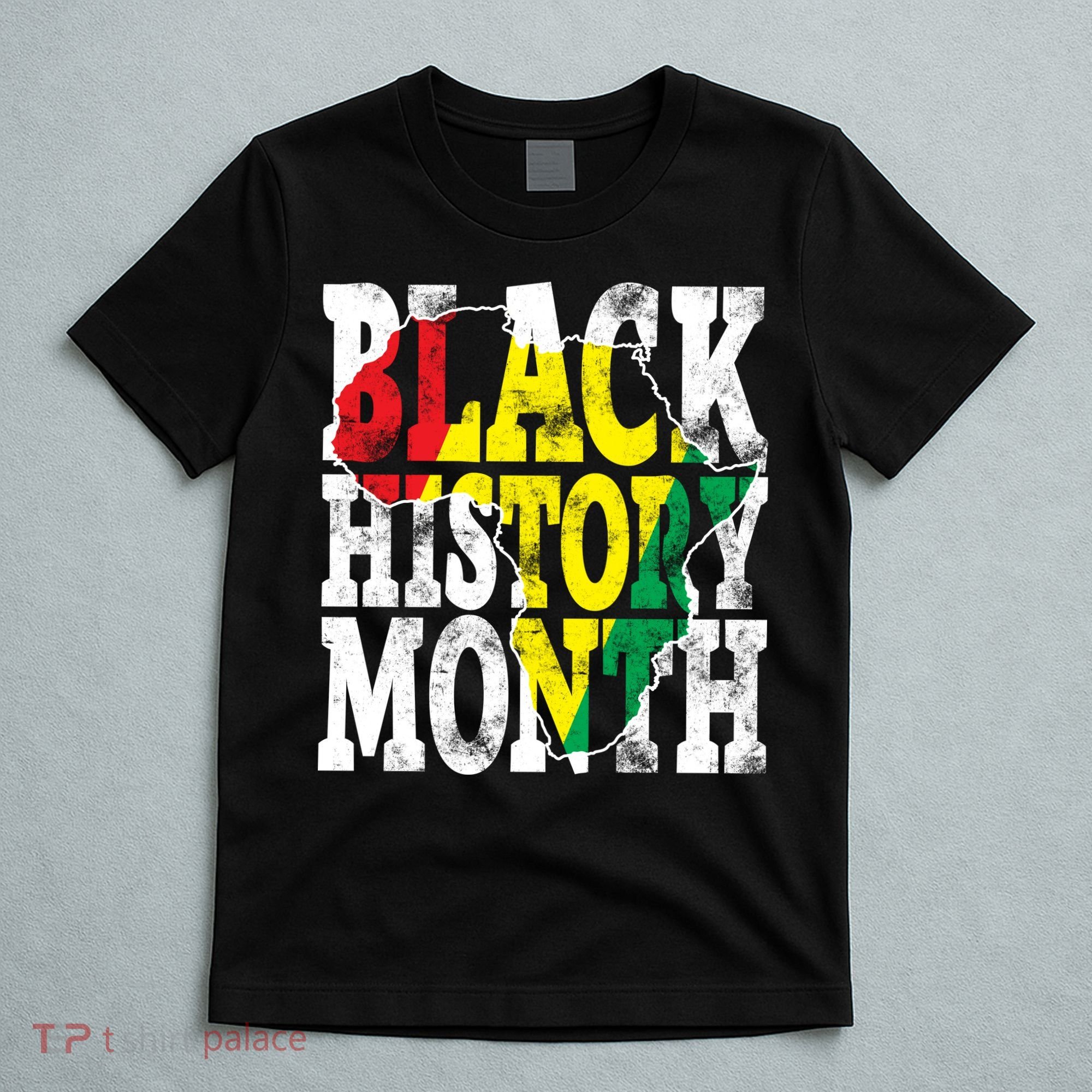 Black History Month Map Of Africa T-Shirt