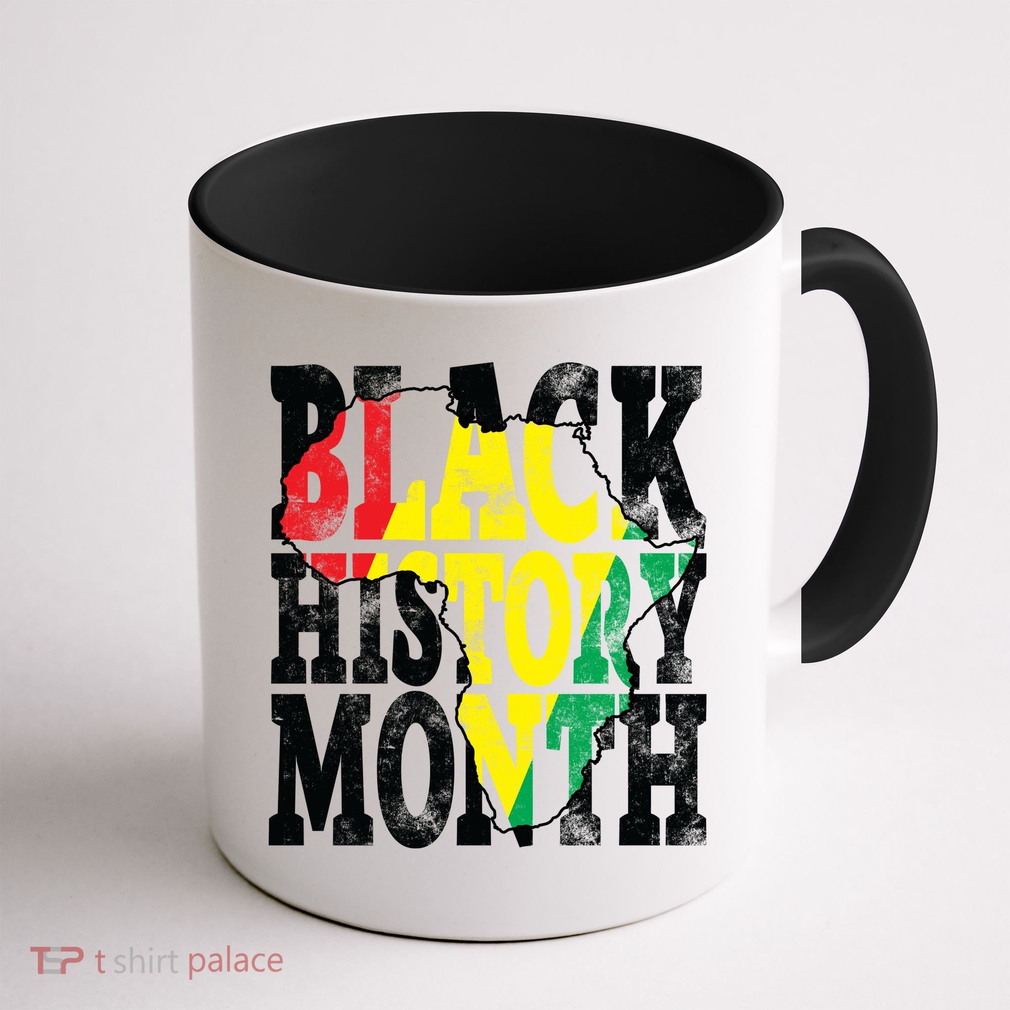 Black History Month Map Of Africa Coffee Mug