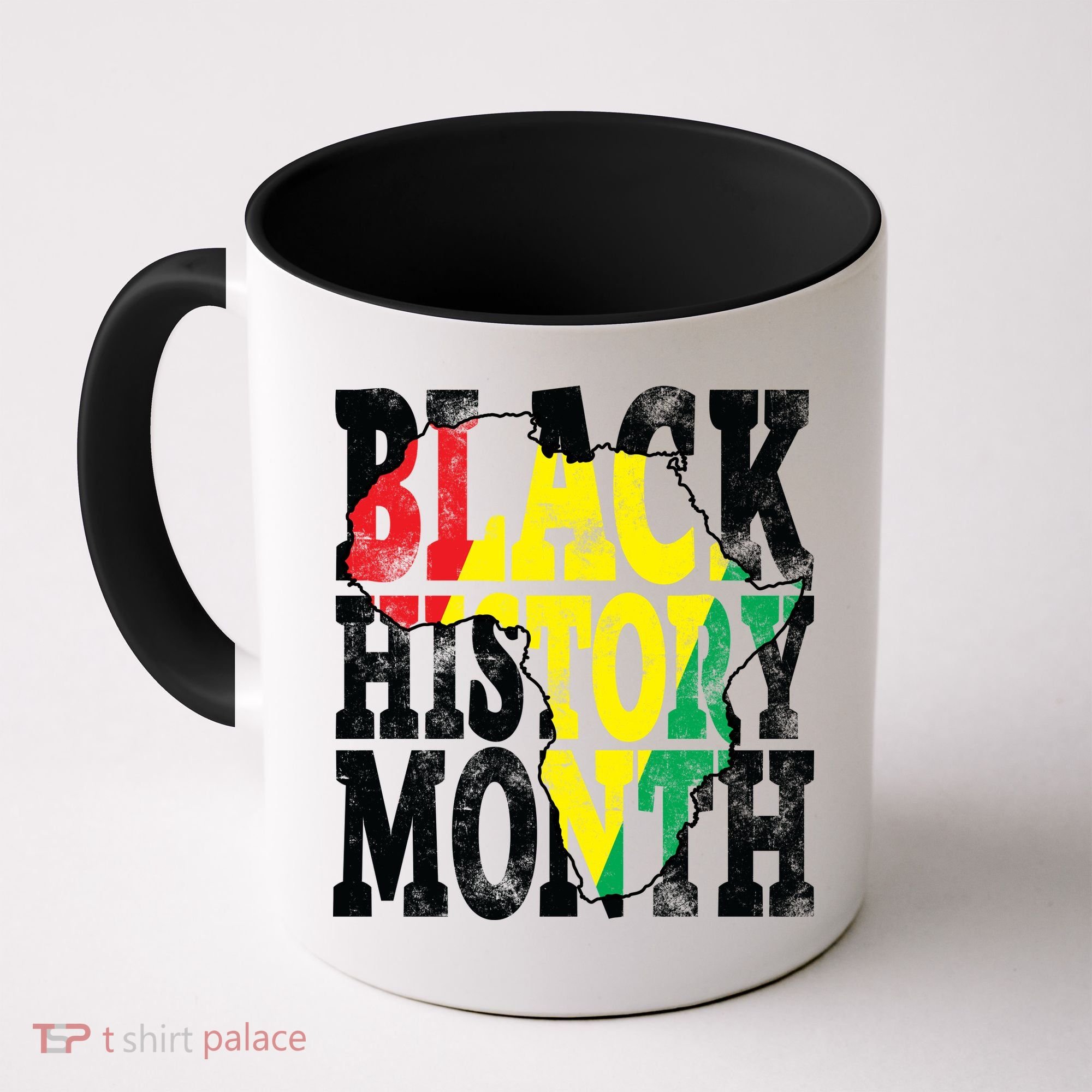 Black History Month Map Of Africa Coffee Mug