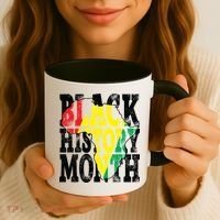 Black History Month Map Of Africa Coffee Mug thumb 3