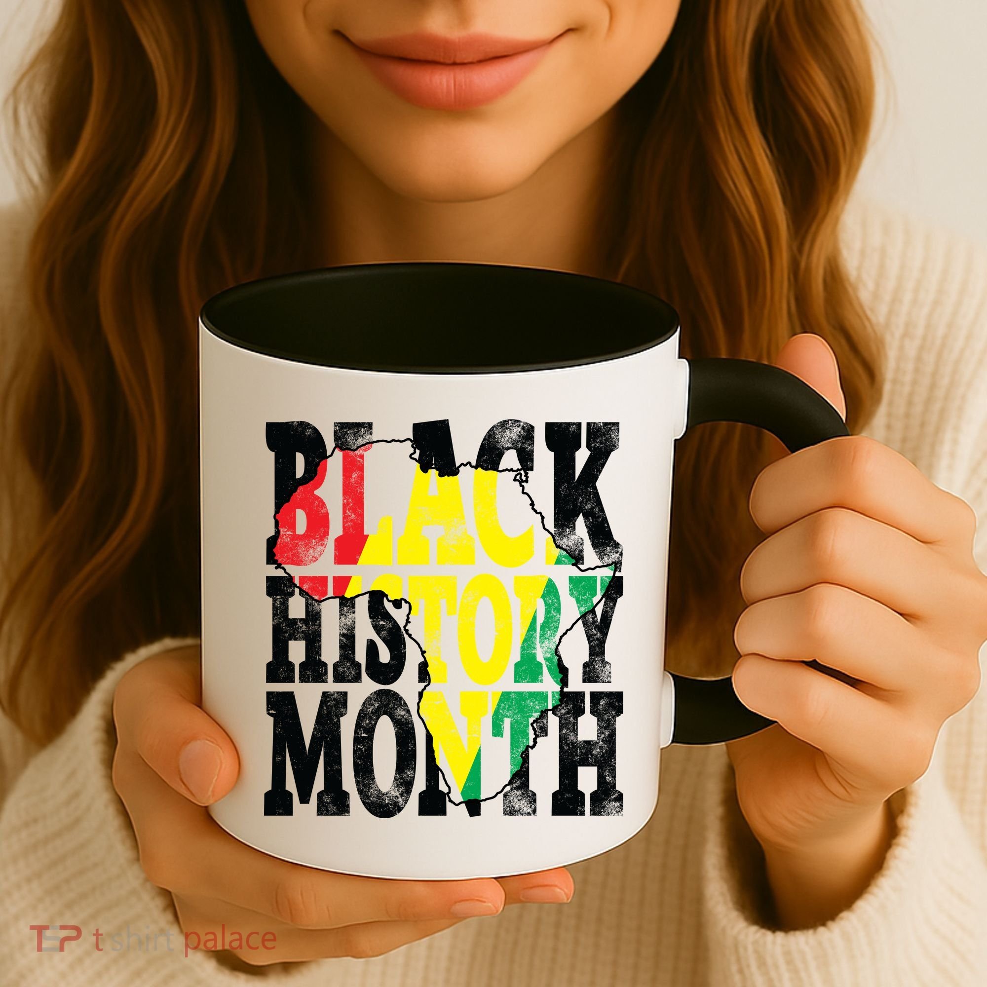 Black History Month Map Of Africa Coffee Mug