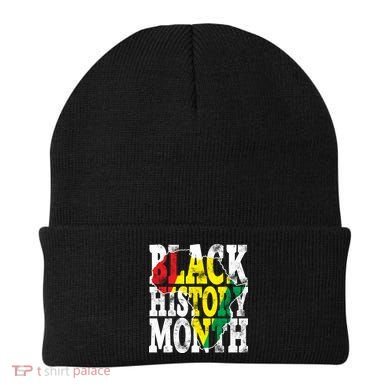 Black History Month Map Of Africa Beanie