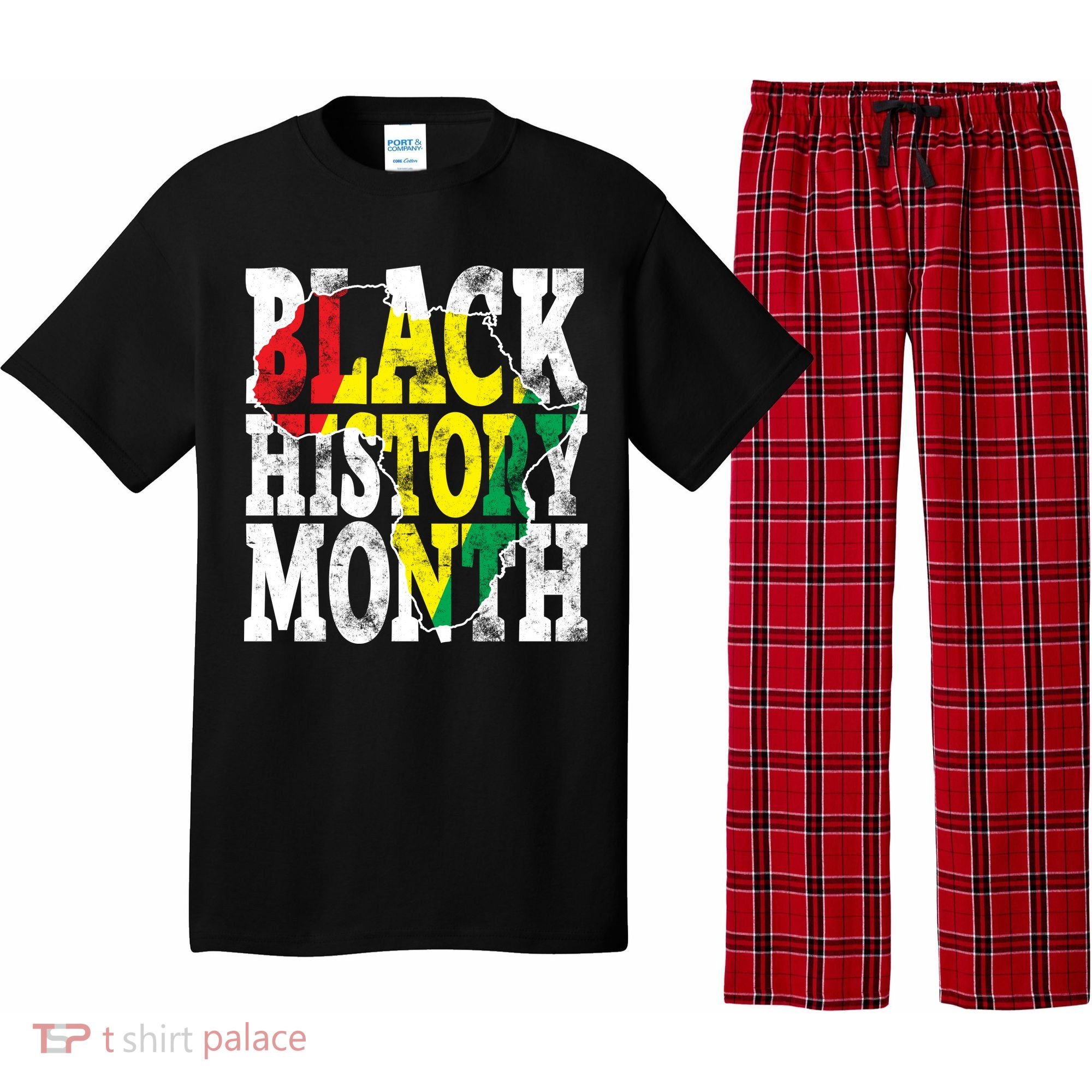 Black History Month Map Of Africa Pajama Set