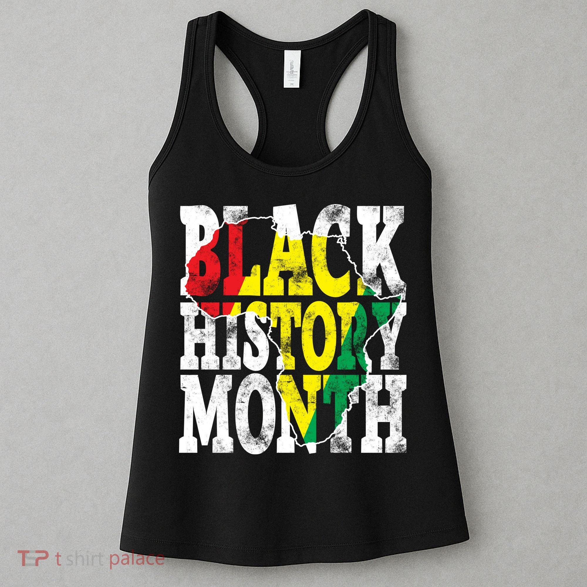 Black History Month Map Of Africa Women's Tank Top
