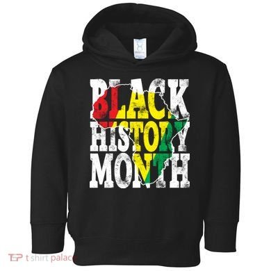 Black History Month Map Of Africa Toddler Hoodie