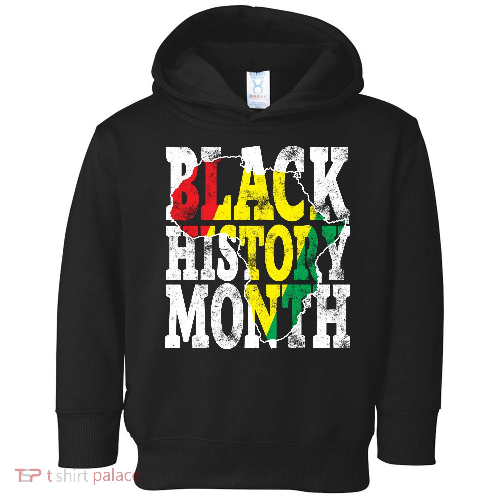 Black History Month Map Of Africa Toddler Hoodie