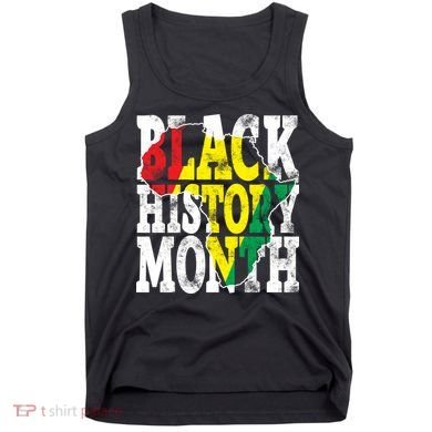 Black History Month Map Of Africa Tank Top