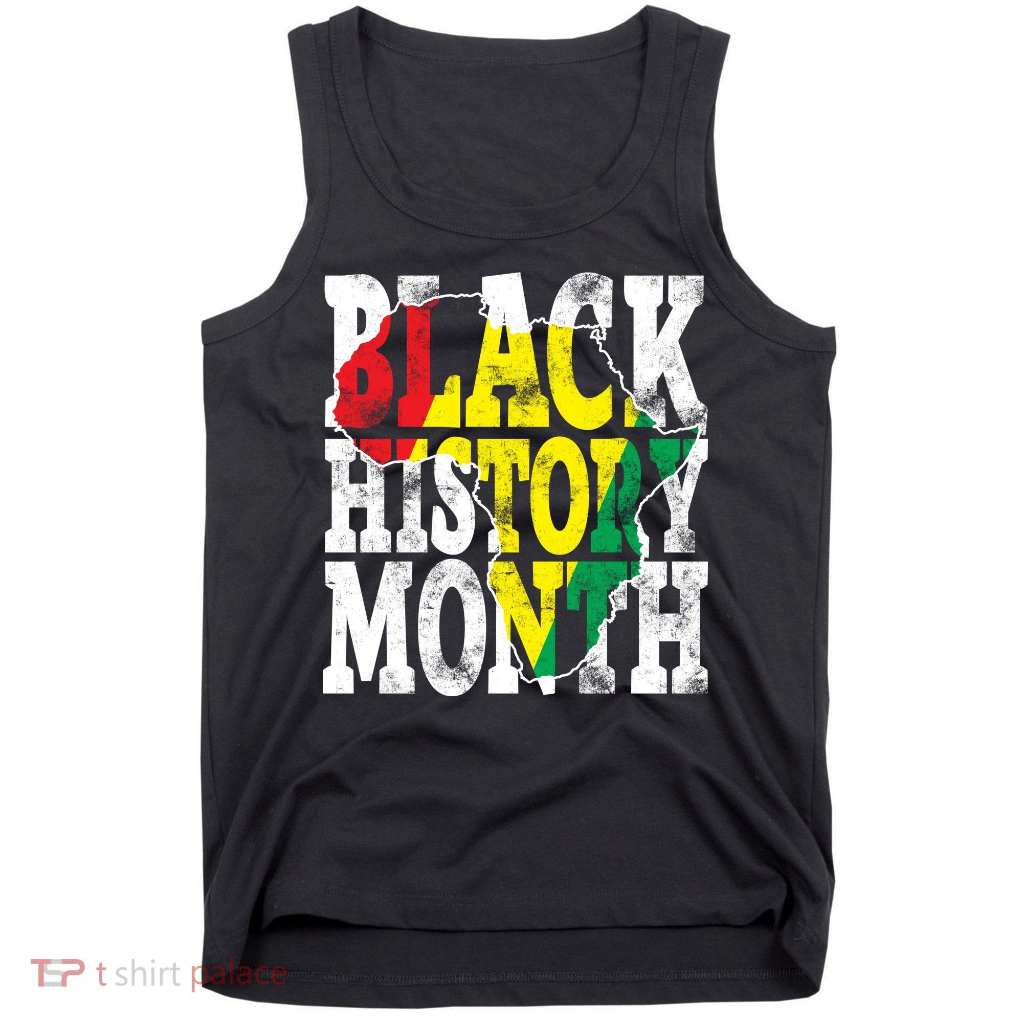 Black History Month Map Of Africa Tank Top