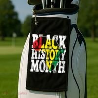 Black History Month Map Of Africa Golf Towel thumb 2