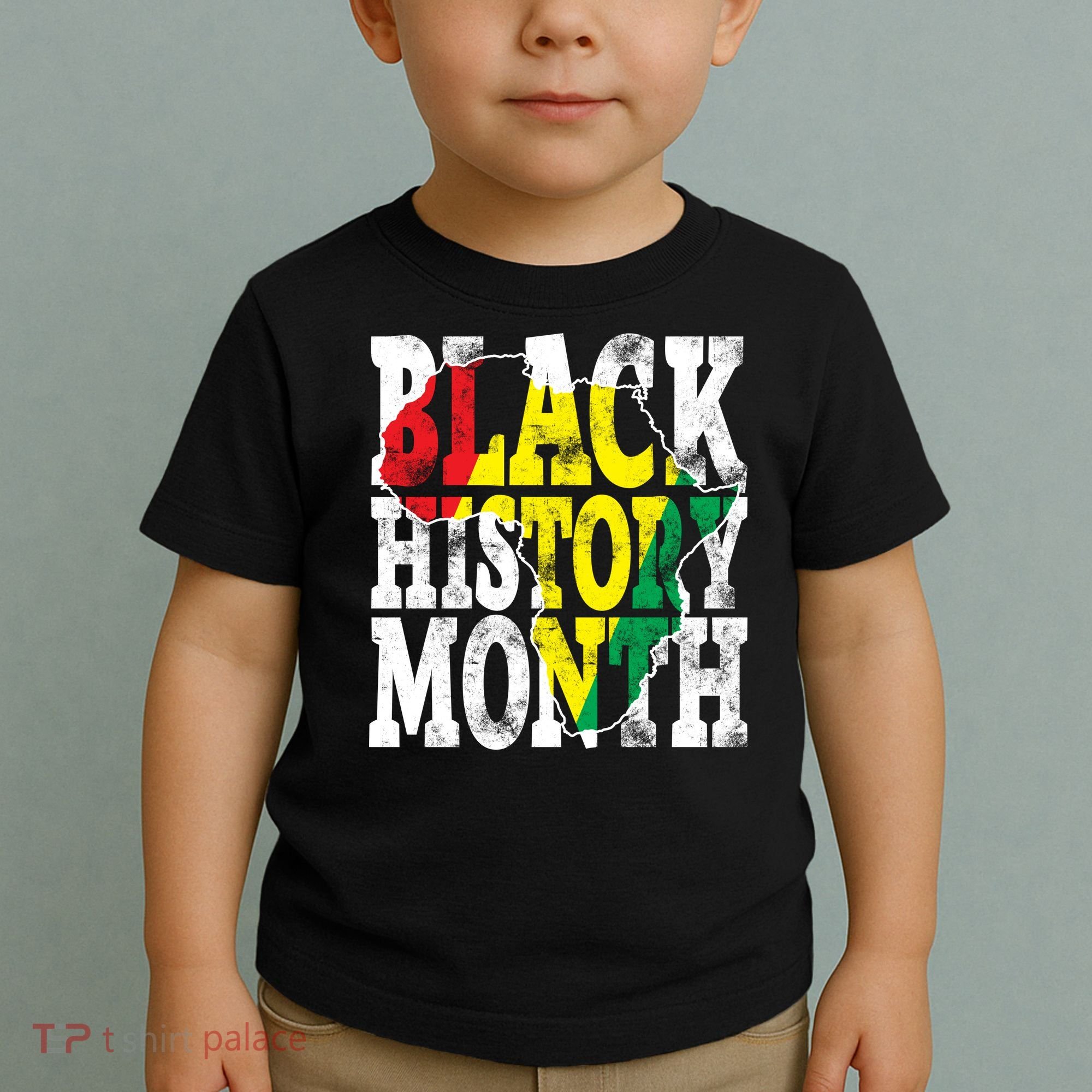 Black History Month Map Of Africa Toddler T-Shirt