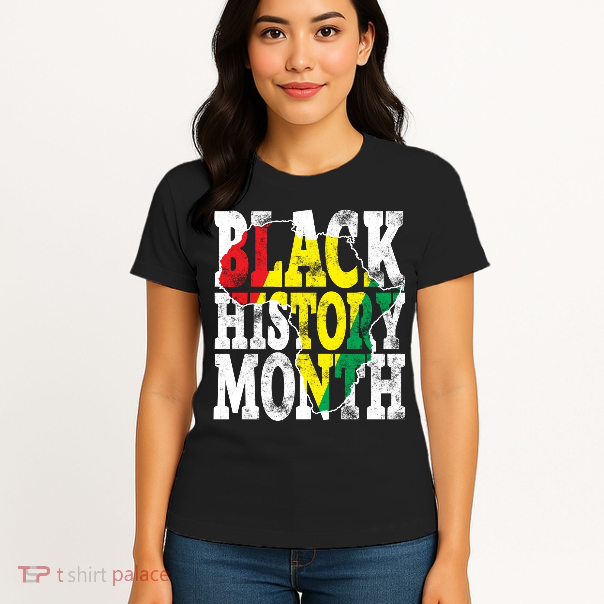Black History Month Map Of Africa Women's T-Shirt