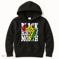 Black History Month Map Of Africa Kids Hoodie thumb 0
