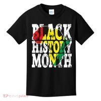 Black History Month Map Of Africa Kids T-Shirt thumb 0