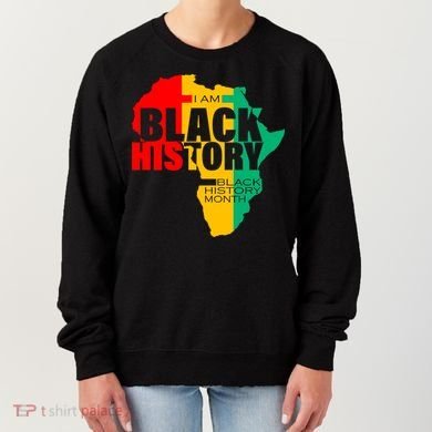 Black History Month Map Of Africa BHM Women's Sweatshirt