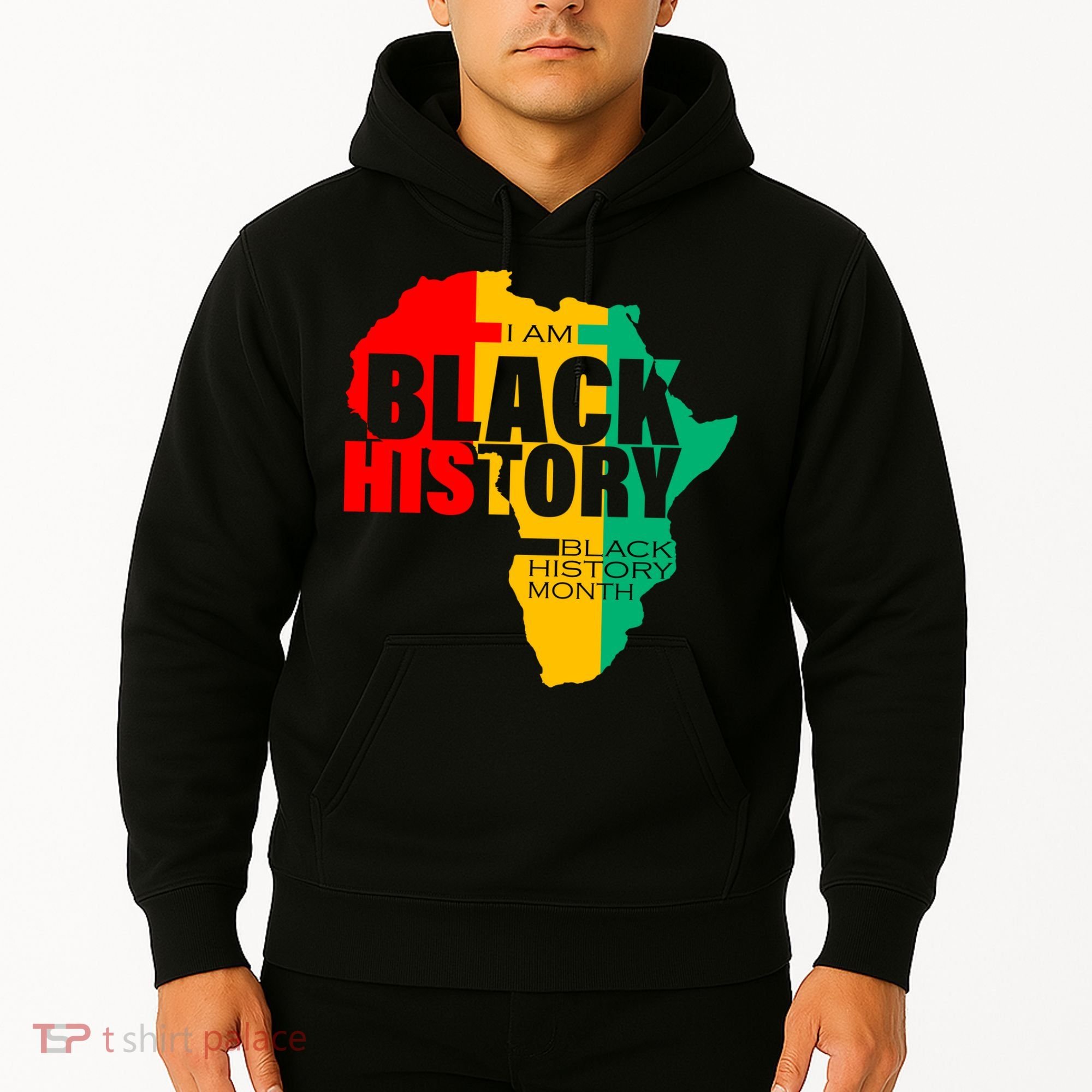 Black History Month Map Of Africa BHM Hoodie