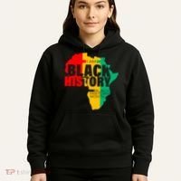Black History Month Map Of Africa BHM Hoodie thumb 5
