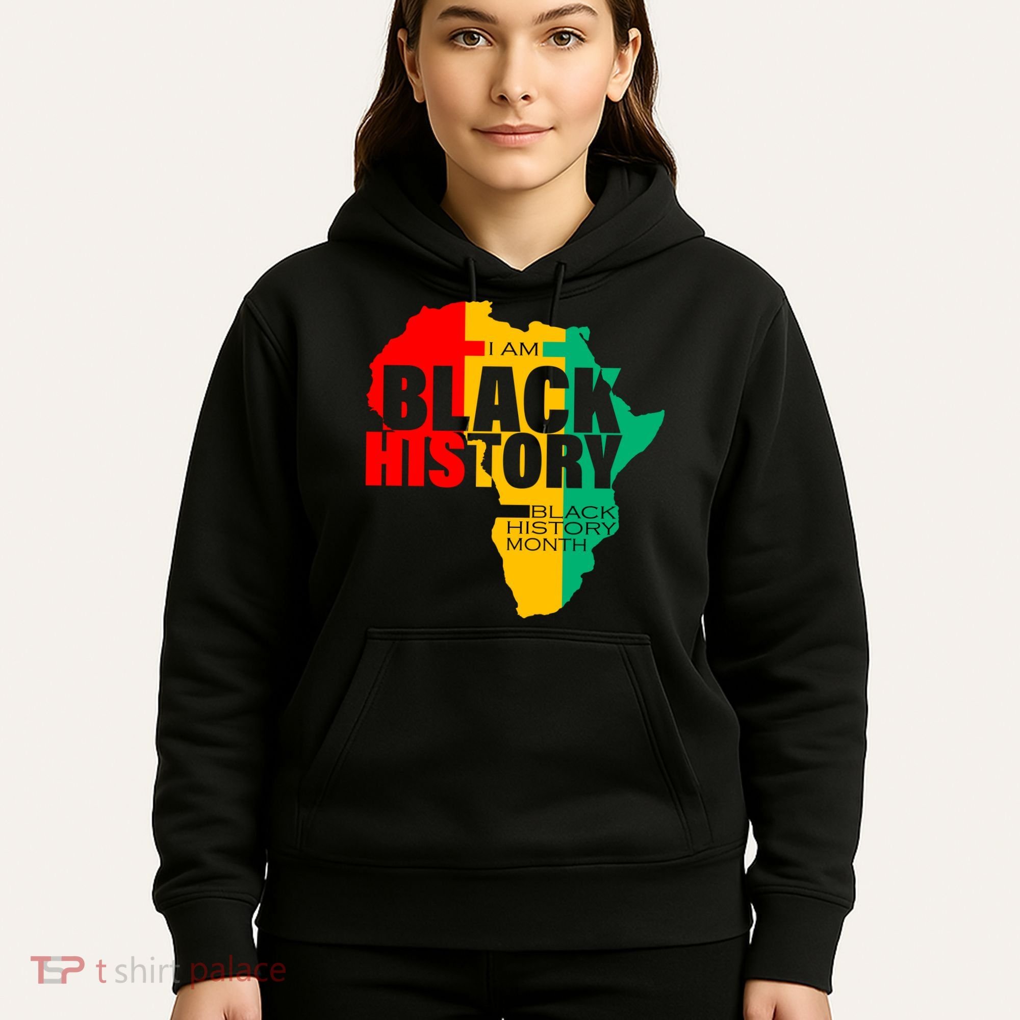 Black History Month Map Of Africa BHM Hoodie