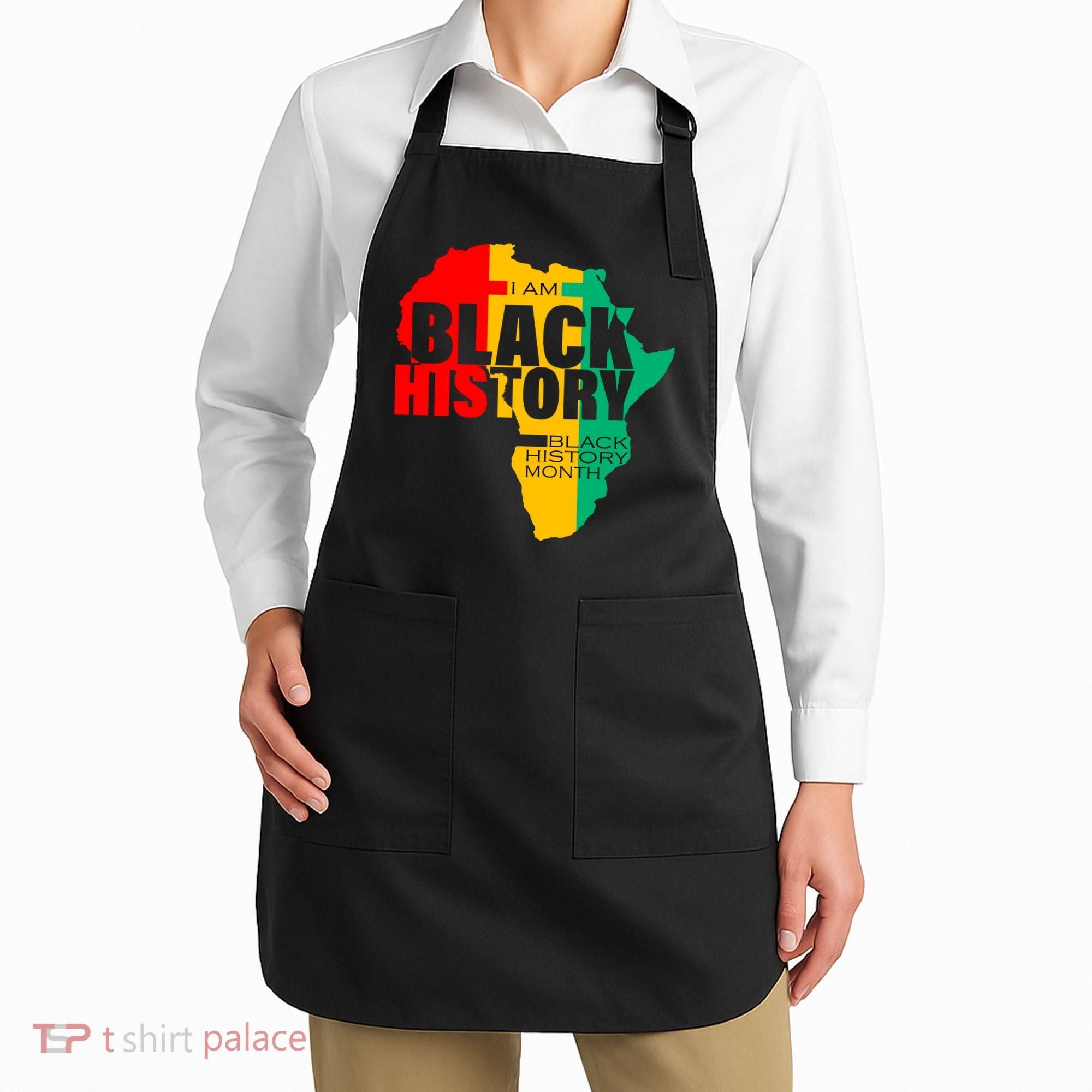 Black History Month Map Of Africa BHM Apron