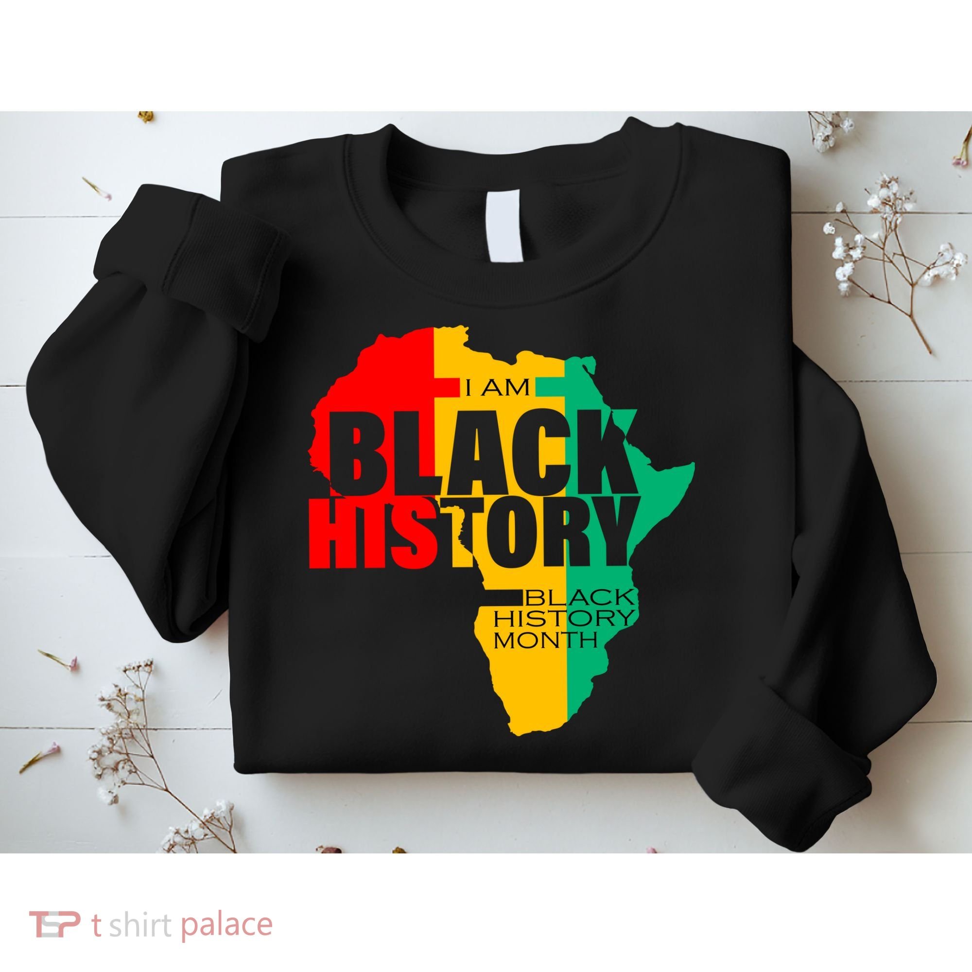 Black History Month Map Of Africa BHM Sweatshirt