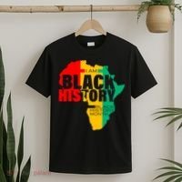 Black History Month Map Of Africa BHM T-Shirt thumb 2