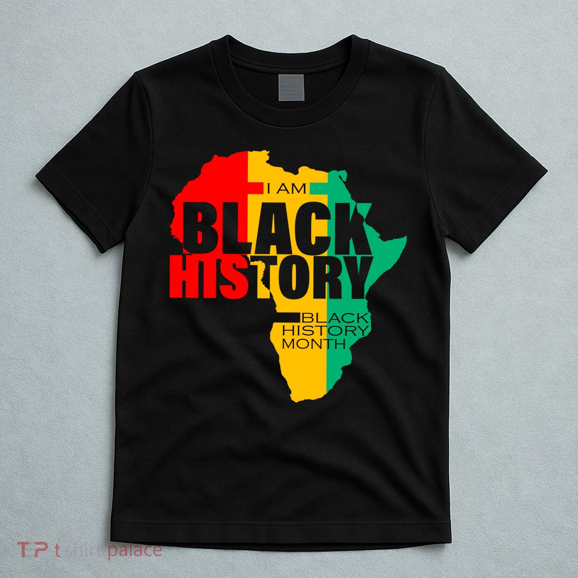 Black History Month Map Of Africa BHM T-Shirt