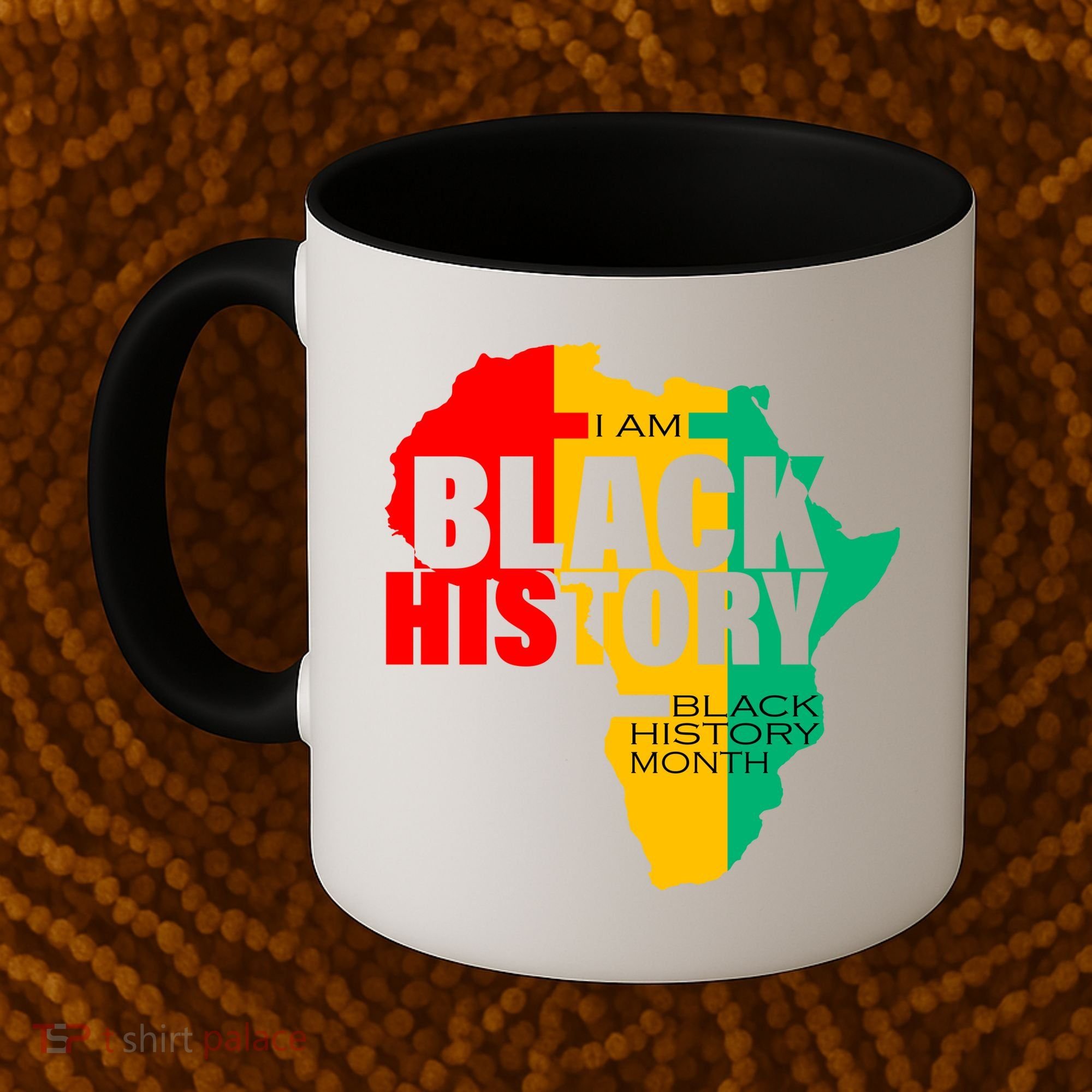 Black History Month Map Of Africa BHM Coffee Mug