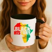 Black History Month Map Of Africa BHM Coffee Mug thumb 3