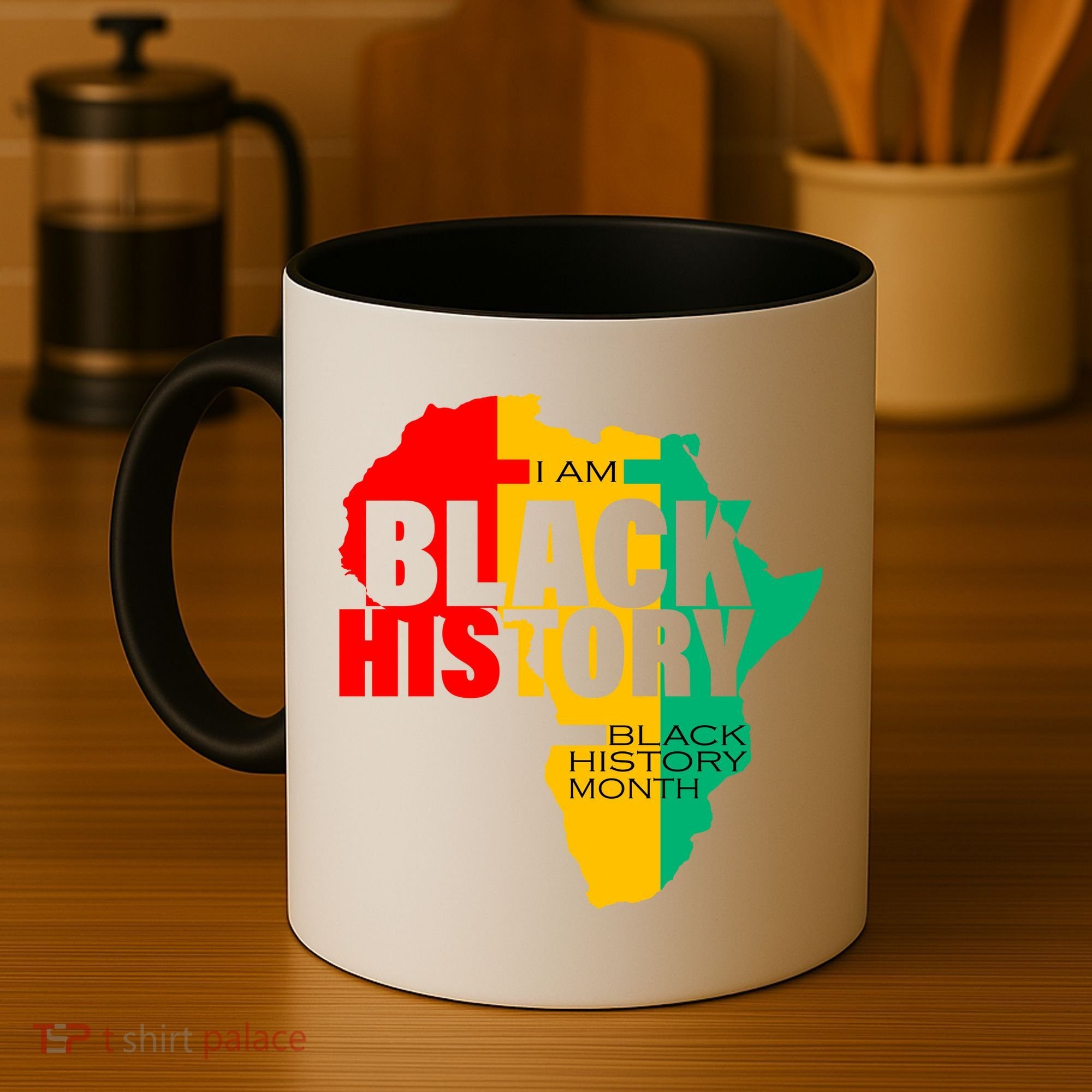 Black History Month Map Of Africa BHM Coffee Mug