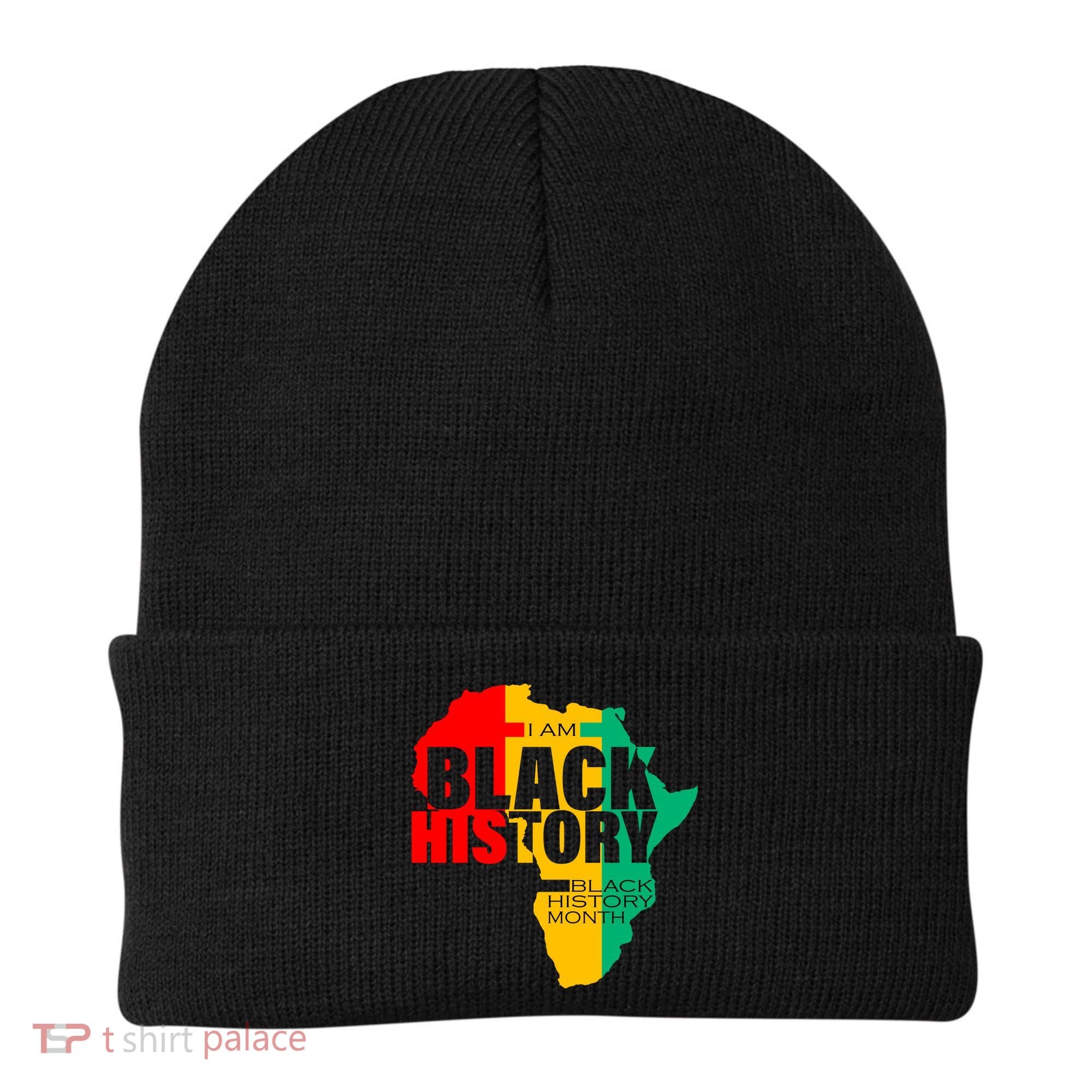 Black History Month Map Of Africa BHM Beanie