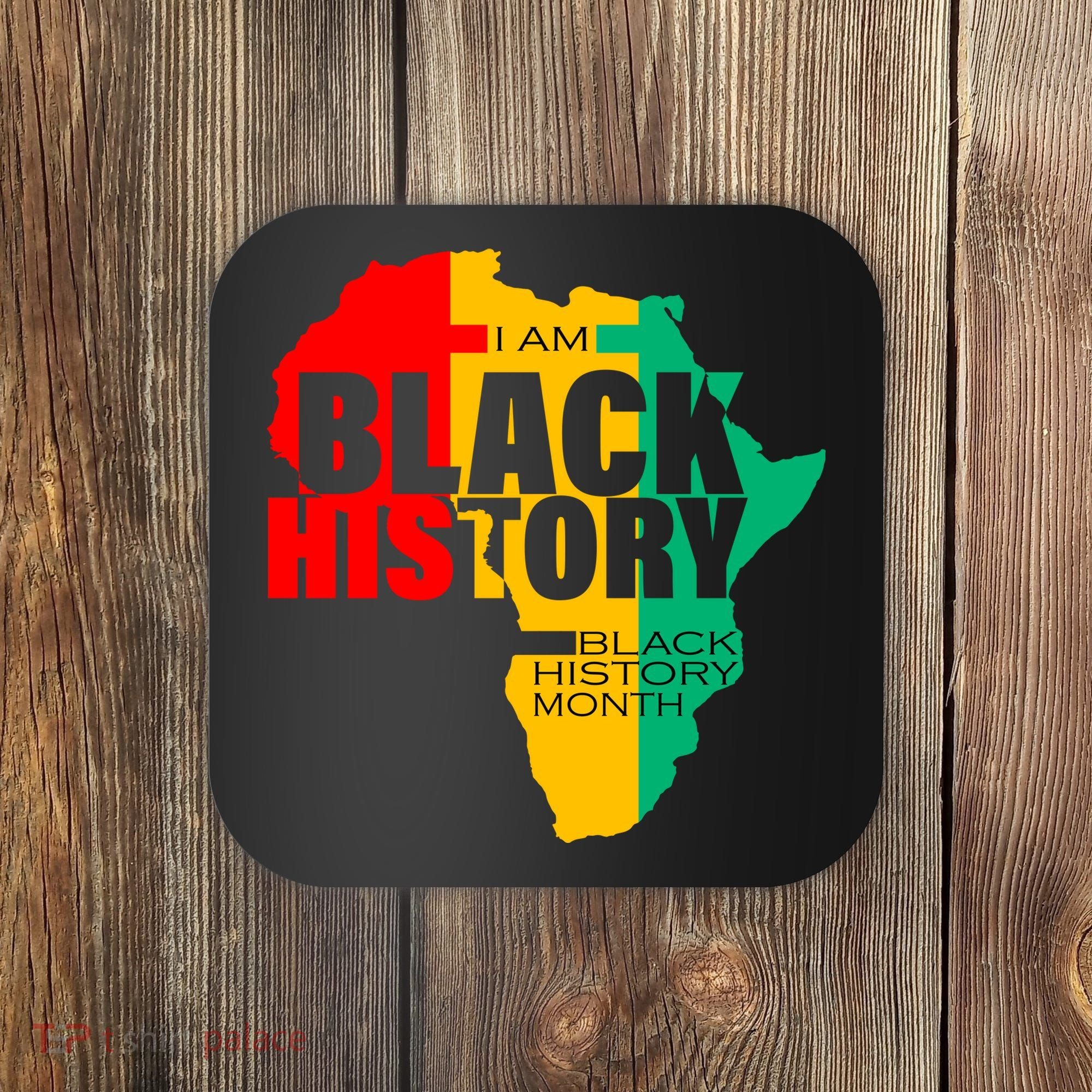 Black History Month Map Of Africa BHM Coaster