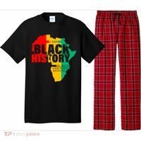 Black History Month Map Of Africa BHM Pajama Set thumb 0