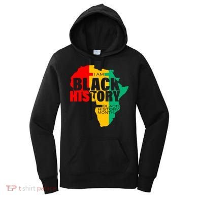 Black History Month Map Of Africa BHM Women's Hoodie