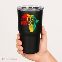 Black History Month Map Of Africa BHM Tumbler thumb 2