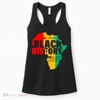 Black History Month Map Of Africa BHM Women's Tank Top thumb 0