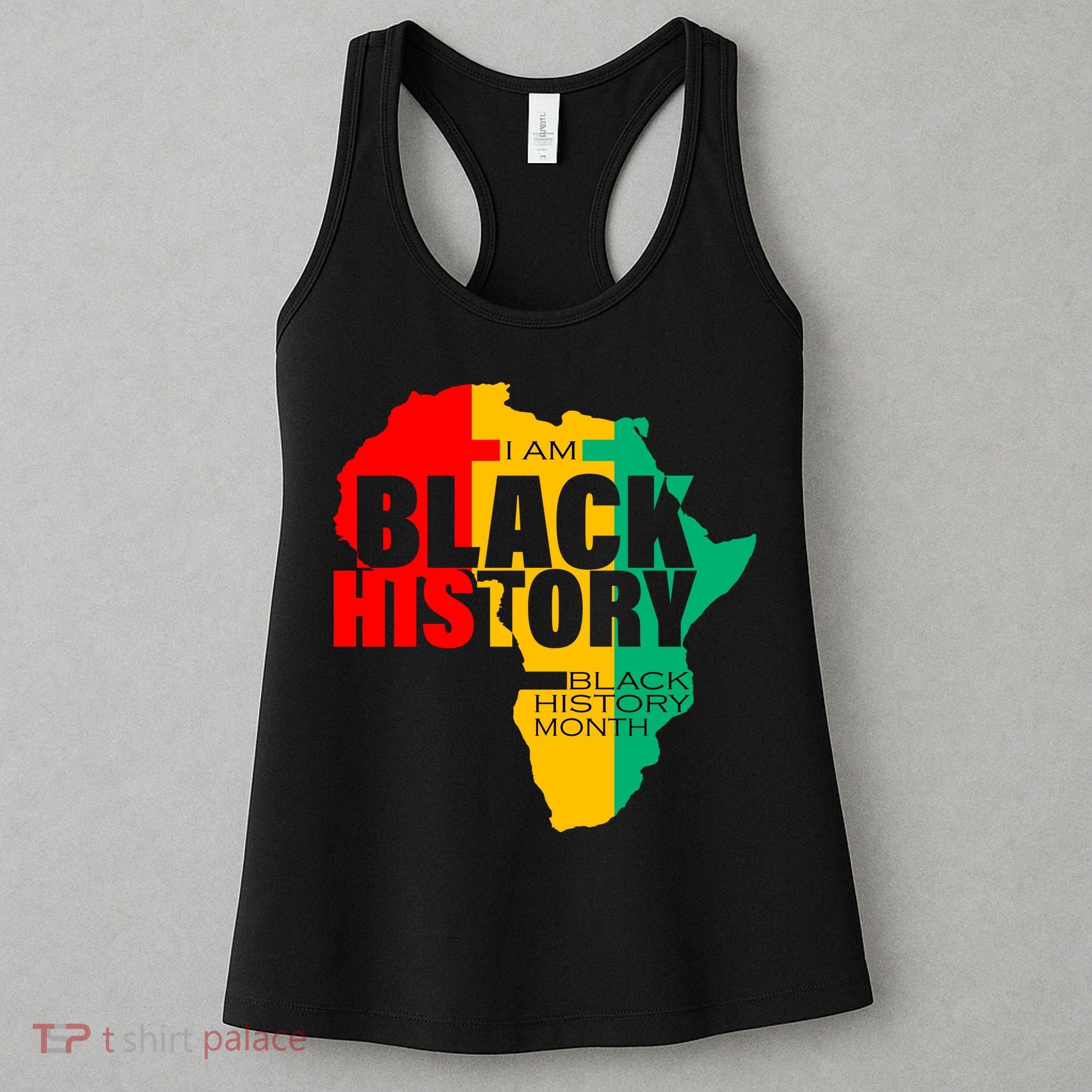 Black History Month Map Of Africa BHM Women's Tank Top